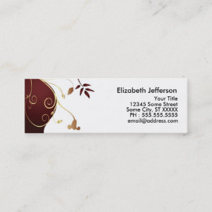 Elegantes Businesscard Mini Visitenkarte