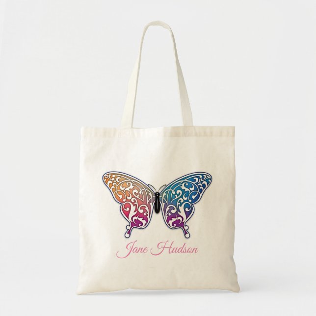 Elegantes Butterfly-Design Tragetasche (Vorne)