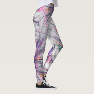 Elegantes Butterfly Fraktal Leggings