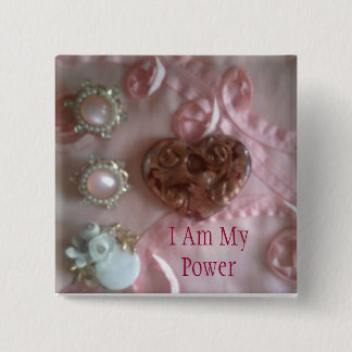 Elegantes Button - Jeweled Heart