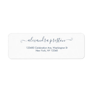 Elegantes Calligrafy Script-Adressetikett