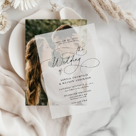 Elegantes Calligrafy Script Blüht Hochzeit