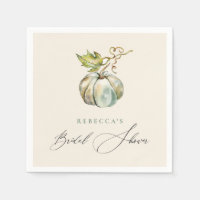 Elegantes Calligraphy Fall Pumpkin-Brautparty