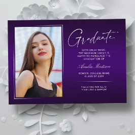 Elegantes Calligraphy Ink Script Modernes Grad Fot Ankündigung