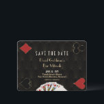 Elegantes Casino Las Vegas Poker Bar Mitzvah Save The Date<br><div class="desc">Einzigartiges Casino Royale und großartiges Design. Es zeigt Vintage Kunst Deko Stil,  Roaring 1920er Jahre alten Hollywood,  spielen Karten Anzüge,  Spielkarten. Auf der Rückseite Imitate Gold Art Deco Muster,  Initialen und Spielkarten Anzug. Verwenden Sie das Tool Personalisieren,  um Ihre Informationen hinzuzufügen. Für mehr,  besuchen Sie bitte meine Casino Collection.</div>