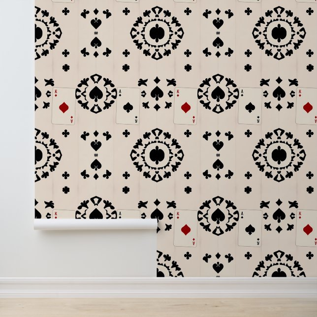 Elegantes Casino Royale: Ace & King Playing Card Tapete (Anwendung)