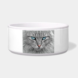 Elegantes Cat Portrait Bowl - Regal Feline Design Napf