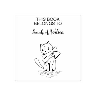 Elegantes Cat Scarf Buch Das Personalisierte Buch Gummistempel