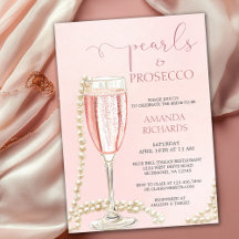 Elegantes Champagne Pearls & Prosecco Brautparty