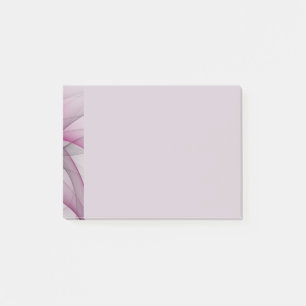 Elegantes Chaos moderne abstrakte pinke Fraktalkun Post-it Klebezettel