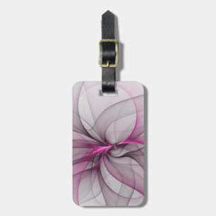 Elegantes Chaos Moderne Abstrakte Pinkfarbene Frak Gepäckanhänger