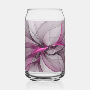Elegantes Chaos moderne abstrakte rosa Fraktalkuns Dosenglas
