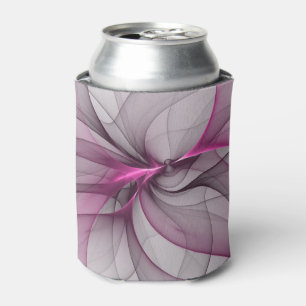 Elegantes Chaos moderne abstrakte rosa Fraktalkuns Dosenkühler