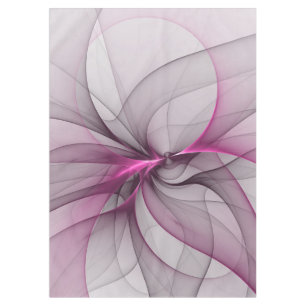 Elegantes Chaos moderne abstrakte rosa Fraktalkuns Tischdecke