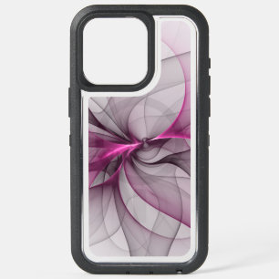 Elegantes Chaos Modernes Abstraktes Rosa Fraktal K