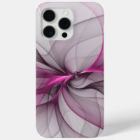 Elegantes Chaos Modernes Abstraktes Rosa Fraktal K