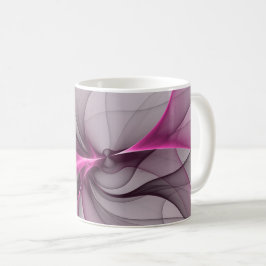 Elegantes Chaos Modernes Abstraktes Rosa Fraktal K Kaffeetasse