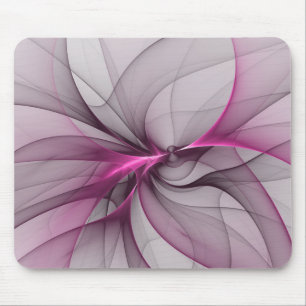 Elegantes Chaos Modernes Abstraktes Rosa Fraktal K Mousepad