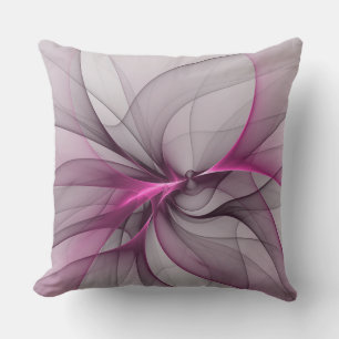 Elegantes, chaotisches, modernes, abstraktes, pink kissen