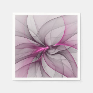 Elegantes chaotisches modernes abstraktes rosa Fra Serviette