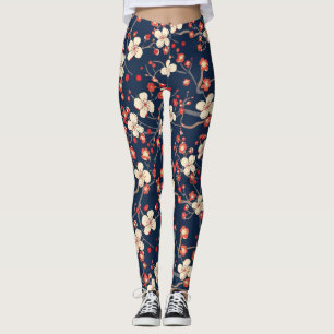 Elegantes Cherry Blossom Nahtloses Muster (10) Leggings