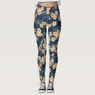 Elegantes Cherry Blossom Nahtloses Muster (11) Leggings