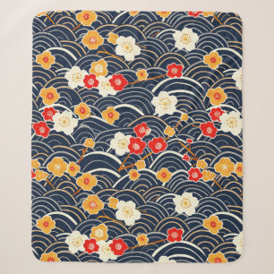 Elegantes Cherry Blossom Nahtloses Muster (12) Sherpadecke
