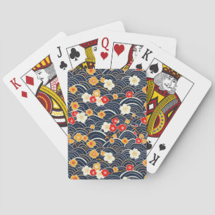 Elegantes Cherry Blossom Nahtloses Muster (12) Spielkarten