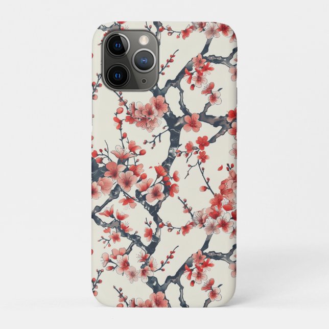 Elegantes Cherry Blossom Nahtloses Muster (13) Case-Mate iPhone Hülle (Rückseite)
