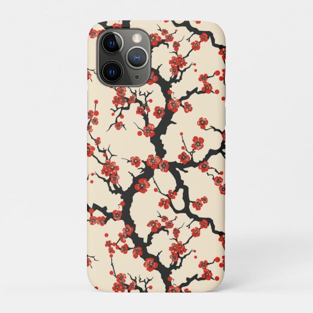 Elegantes Cherry Blossom Nahtloses Muster (1) Case-Mate iPhone Hülle (Rückseite)