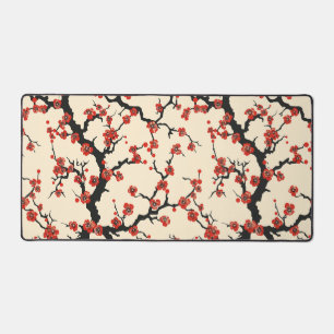 Elegantes Cherry Blossom Nahtloses Muster (1) Schreibtischunterlage