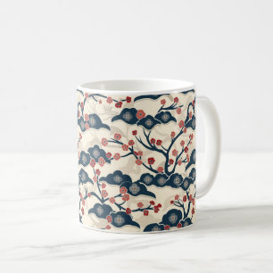 Elegantes Cherry Blossom Nahtloses Muster (2) Kaffeetasse