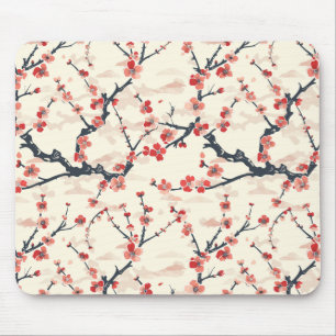 Elegantes Cherry Blossom Nahtloses Muster (5) Mousepad