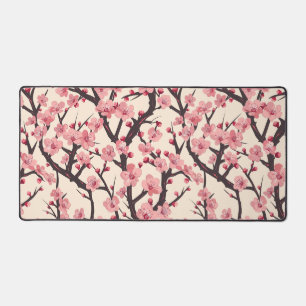Elegantes Cherry Blossom Nahtloses Muster (6) Schreibtischunterlage