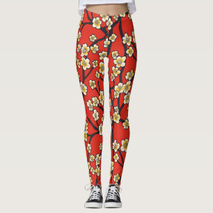 Elegantes Cherry Blossom Nahtloses Muster (9) Leggings