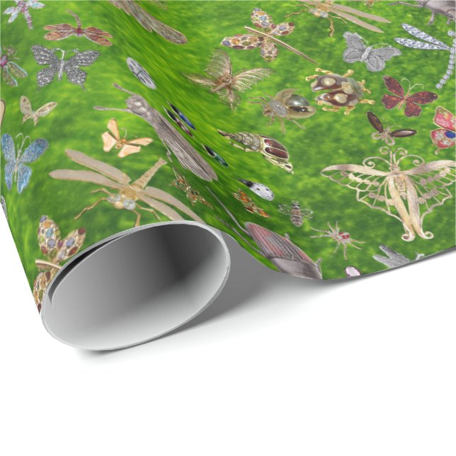 Elegantes Chic Chiny Glossy Wrapping Paper Geschenkpapier (Rolleneckpunkt)
