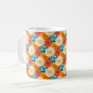 Elegantes Chic Farbige Stilvolle Moderne Rosen Kaffeetasse