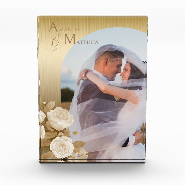 Elegantes Chic Gold Foto (Vorderseite)