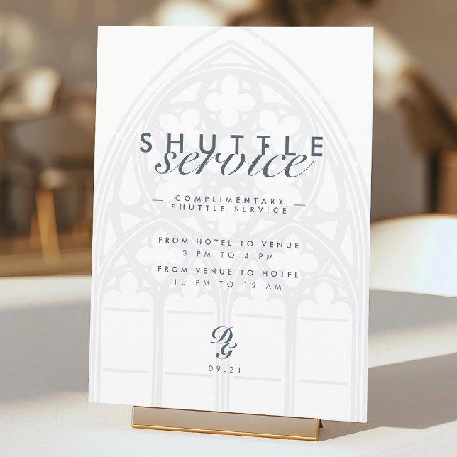 Elegantes Chic Gothic Hochzeitsshuttle-Service-Sch (Von Creator hochgeladen)