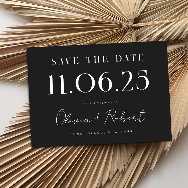 Elegantes Chic Hochzeitdatum Save the Date (Von Creator hochgeladen)