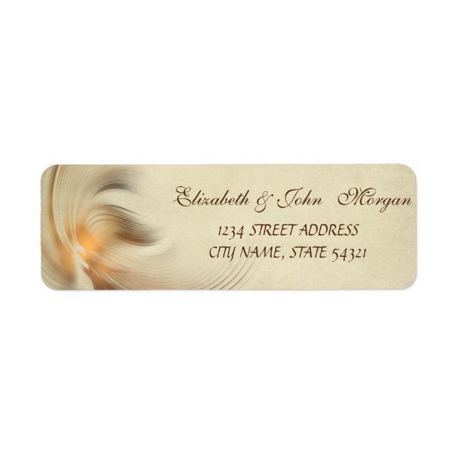 Elegantes Chic Luxury Address Label (Vorne)