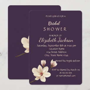 Elegantes Chic Magnolie   Brautparty Einladung