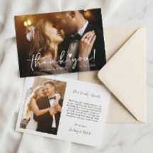 Elegantes Chic Script Liebe Heart Wedding Foto