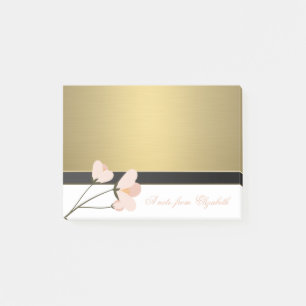 Elegantes Chic Stylisch Weiblich, Falsches Gold, R Post-it Klebezettel