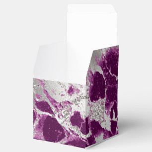Elegantes Chic Violett Abstrakte Muster Geschenkschachtel
