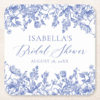 Elegantes Chinoise Dusty Blue Floral Brautparty