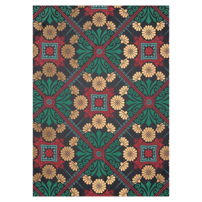 Elegantes chisches Dekorationsmuster Tischdecke (Vorderseite)