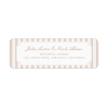 Elegantes Choco-Braun gestreiftes Muster Baby Show