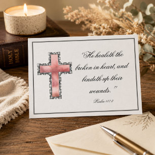 Elegantes Christliches Beileid Postkarte