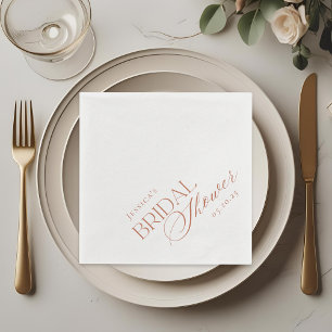 Elegantes Citrus Floral Brautparty Serviette